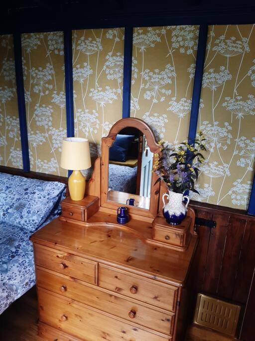 Off Grid Rosie Sheperd Hut And Summerhouse Plus 1 Acre At Tanyrallt Appartement Llanybyther Buitenkant foto